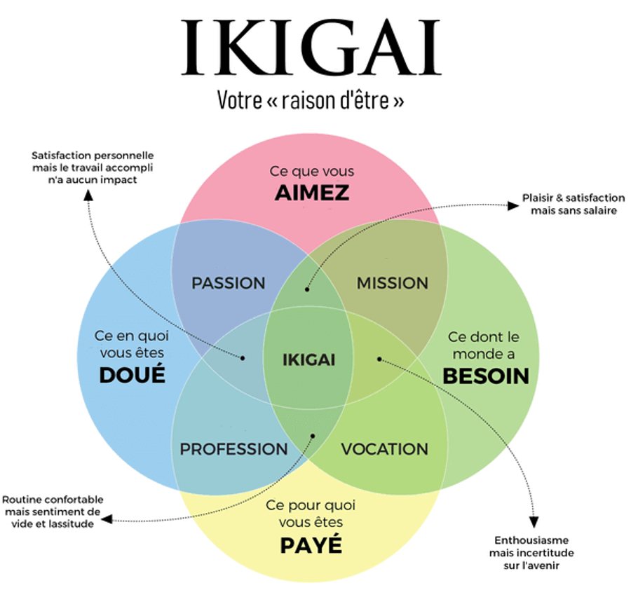 Ikigai - Trouver sa voie professionnelle avec la méthode Ikigaï